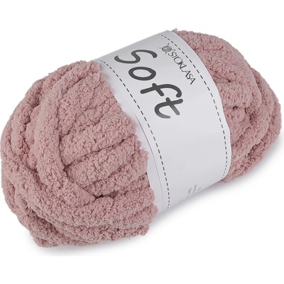 Pletací příze žinylková Soft 250 g Varianta: 29 starorůžová sv., Balení: 1 ks