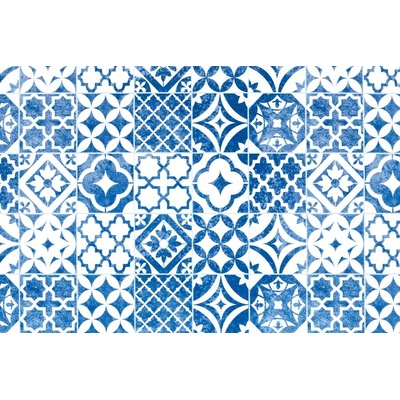 d-c-fix 200-3273 Samolepicí fólie bílo-modrá mozaika, šíře 45 cm