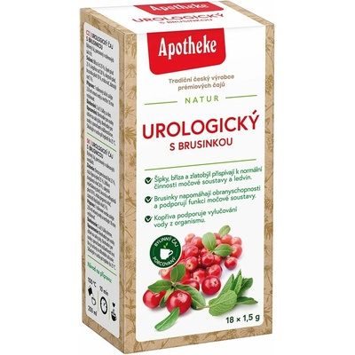 Apotheke čaj Urologický s brusinkou 18 x 1,5 g