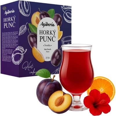 AG FOODS Agiberia Horký punč Švestka 25 x 20 g