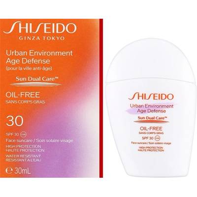 Shiseido Urban Environment Age Defense SPF30 матиращ слънцезащитен крем за лице spf 30 унисекс 30 мл