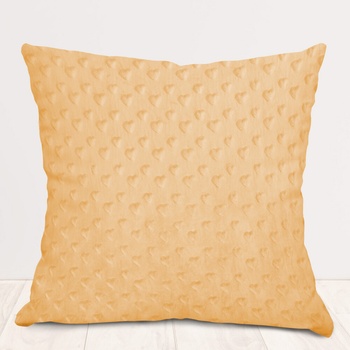 Biante Minky 3D srdiečka MKS-007 Svetlo marhuľová 50 x 70 cm