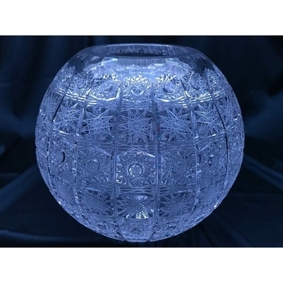 Krištáľová brúsená váza 22 cm