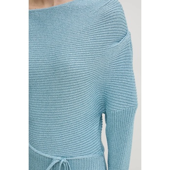 Never Fully Dressed Рокля Never Fully Dressed в синьо къса с кройка по тялото NFDKN606 (NFDKN606)