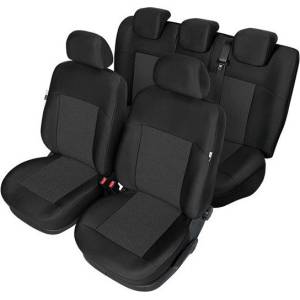  Пълен Комплект Тапицерия Kegel за предни+задни седалки на Audi A4 B8 2007-2015 Черна Текстил