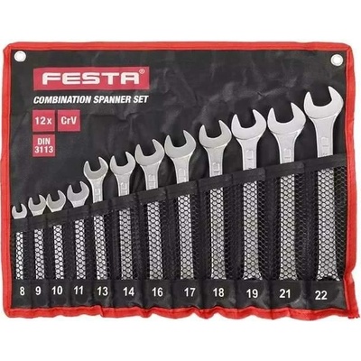 Festa očkoploché klíče sada12ks 8-22mm 17532