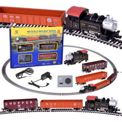 mamido Elektrická vláček klasická parní lokomotiva s ovládací jednotkou H0 1:87 RC0643