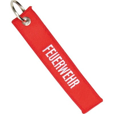 Přívěsek na klíče Feuerwehr červená
