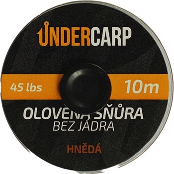 UnderCarp Olověná šňůra bez jádra Hnědá 45lb 10m