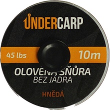 UnderCarp Olověná šňůra bez jádra Hnědá 45lb 10m