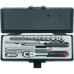 FORCE Tools Гедоре 1/4" шестостен (4-14mm) 19 ч. / 2203-5 FORCE (JN65445)