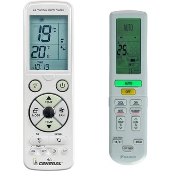 General DAIKIN Ururu Sarara FTXZ35N-RXZ35N, ARC477A1 - луксозно с подсветка дистанционно управление (Ururu Sarara FTXZ35N-RXZ35N, ARC477A1)