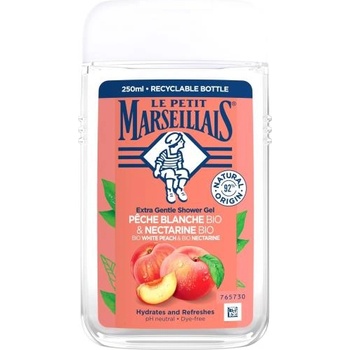 Le Petit Marseillais Extra Gentle Shower Gel Organic White Peach & Organic Nectarine хидратиращ и освежаващ душ гел 250 ml унисекс