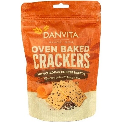Danvita Křehké krekry se sýrem čedar a semínky 100 g