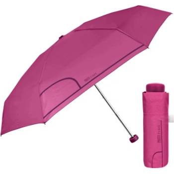 Дамски мини сгъваем неавтоматичен чадър Perletti Time 26356, Маджента