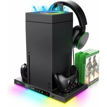 iPega XBX024S Multifunkční Nabíjecí RGB Stojan s Chlazením Xbox