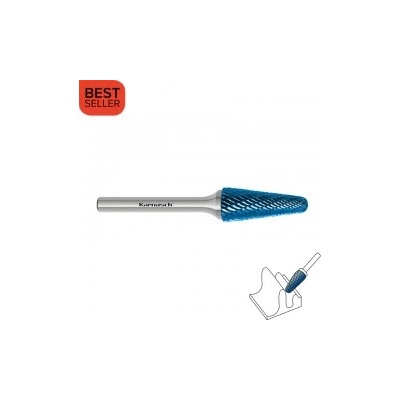 Karnasch Борфреза L (KEL) Ø 10, 0 x 20, 0 (Ø 6, 0) | 65mm HP-3 BLUE-TEC BESTSELLER (115081030)