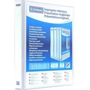DONAU 4-ring binder A4 40mm white (2788404PL-09)