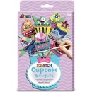 Škrabací obrázky kytice dortíčky