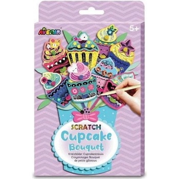 Škrabací obrázky kytice dortíčky