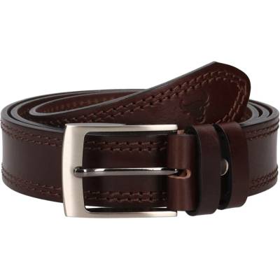 Pánský kožený opasek Belt Toro Gustavo tmavě hnědá