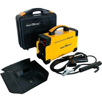KraftRoyal Професионален инверторен електрожен KraftRoyal MMA-400A с куфар - Жълт
