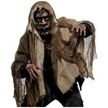 maska s pláštěm démon/zombie