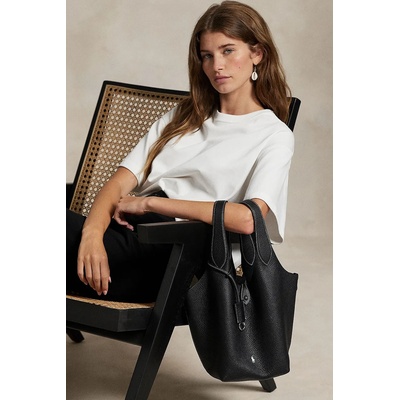 Кожена чанта Polo Ralph Lauren Tote (428938031)