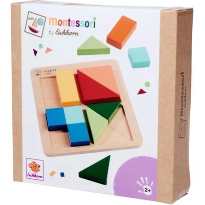 Eichhorn Eichhorn: Монтесори дървена образователна игра 13 части - Пасващи форми (100006032)