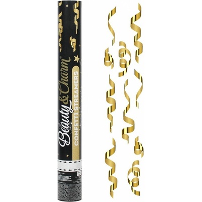 Konfety vystrelovacie 40 cm (zlaté, strieborné)