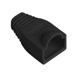 Lanberg Накрайници за RJ-45 конектори Lanberg Strain Relief, черни, 100 бр (PLB-1000-BK)