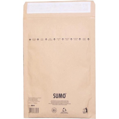 Bublinkové obálky recyklované SUMO 19,5x26,5cm hnedé