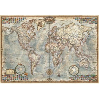 Educa - Puzzle Political Map of the World mini - 1 000 piese