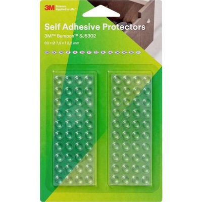 3M SJ 5302 MPCB podstavná nožka přístrojová samolepicí, kulatá transparentní (Ø x v) 7.9 mm x 2.2 mm 80 ks