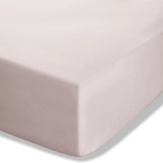 Catherine Lansfield Светлорозов еластичен чаршаф от перкал 90x190 cm Easy Iron Percale - Catherine Lansfield (BD/18277/W/SFD/BLH)