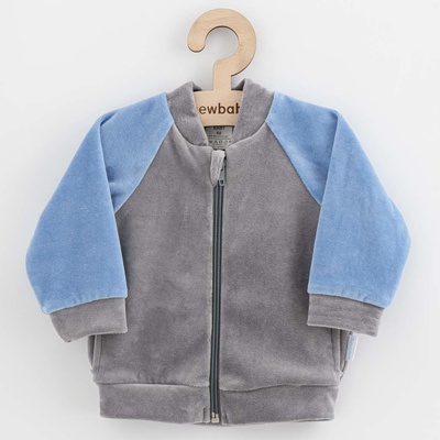 New Baby Kojenecká semišková mikina Suede clothes šedo modrá – Hledejceny.cz