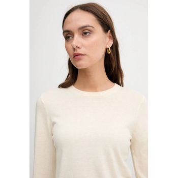 Barbour Пуловер с вълна Barbour CARLBY в бежово от лека материя LKN1686 (LKN1686)