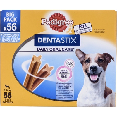 Pedigree DentaStix Daily Dental Care Fresh pre malé psy 5-10 kg 168 ks