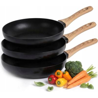 Sada 3 pánví na indukci a plyn s nepřilnavým povrchem Altom Design Natura Light 20/24/28 cm