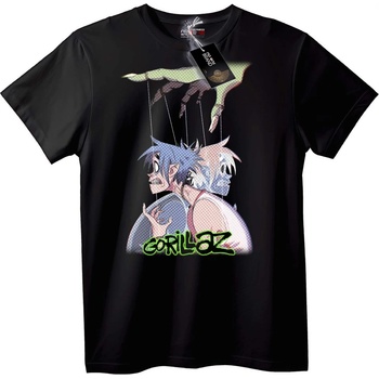 NOONEBRAND Тениска Музика Gorillaz - 2XL, Black