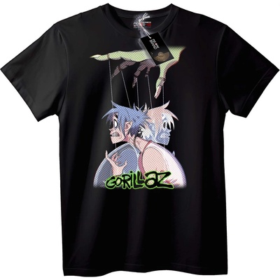 NOONEBRAND Тениска Музика Gorillaz - 2XL, Black