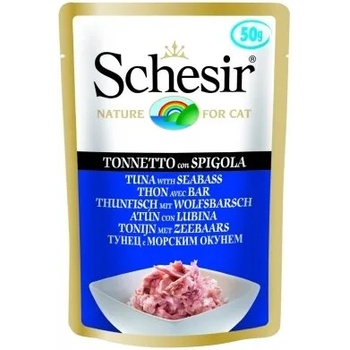 Image 1 of Schesir Cat Adult Pouch пауч за котки с риба тон и лаврак 50gr