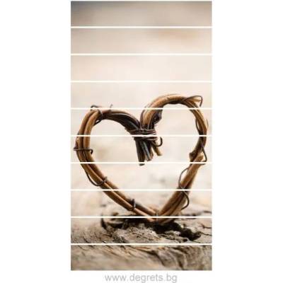 Стикер за стълби Сърце 10x18x100см