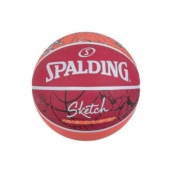 SPALDING Баскетболна Топка Spalding Sketch Dribble Червен Естествен каучук (Размер 7)