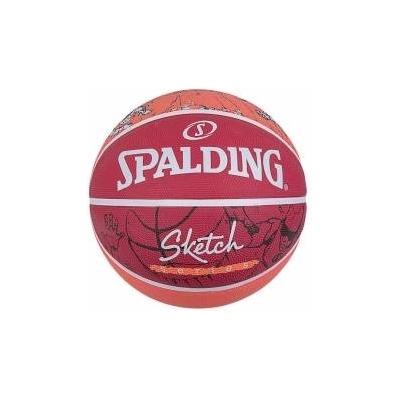 SPALDING Баскетболна Топка Spalding Sketch Dribble Червен Естествен каучук (Размер 7)