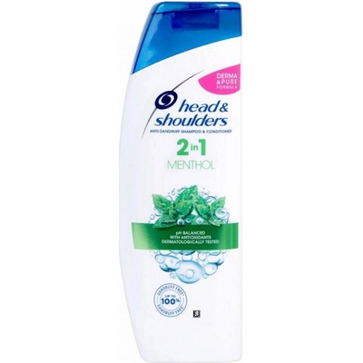 Head & Shoulders Menthol 2in 1 Šampón proti lupinám 360 ml