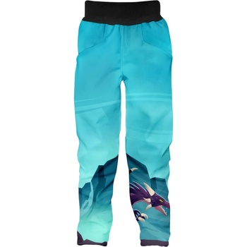 WAMU Dětské softshellové kalhoty DRAGON FANTASY