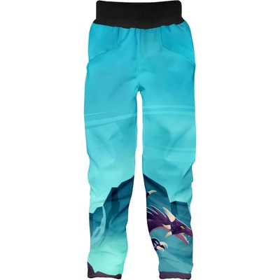 WAMU Dětské softshellové kalhoty DRAGON FANTASY
