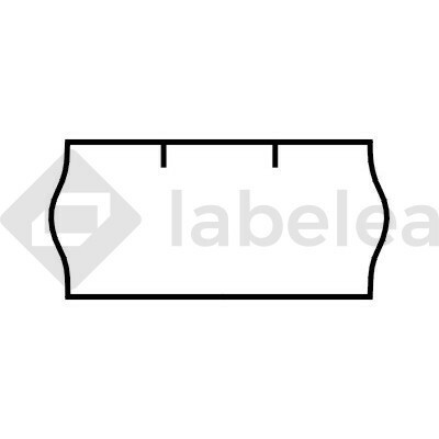 Labelea Samolepiace etikety do klieští, 26x12 mm Contact biele, Farba etikiet Biela ECM2612CON36W