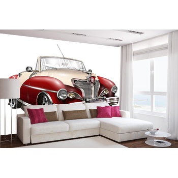 DIMEX ART s. r. o Самозалепваща се флизелинова фототапета винтидж кабриолет 375 x 250 см